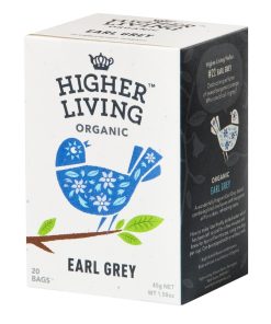 Higher Living Earl Grey Organic Teabags Pack of 80 (HT791)