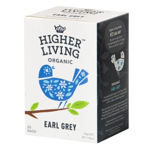 Higher Living Earl Grey Organic Teabags Pack of 80 (HT791)