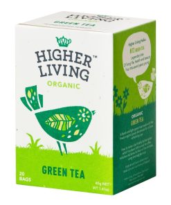 Higher Living Green Tea Organic Teabags Pack of 80 (HT792)