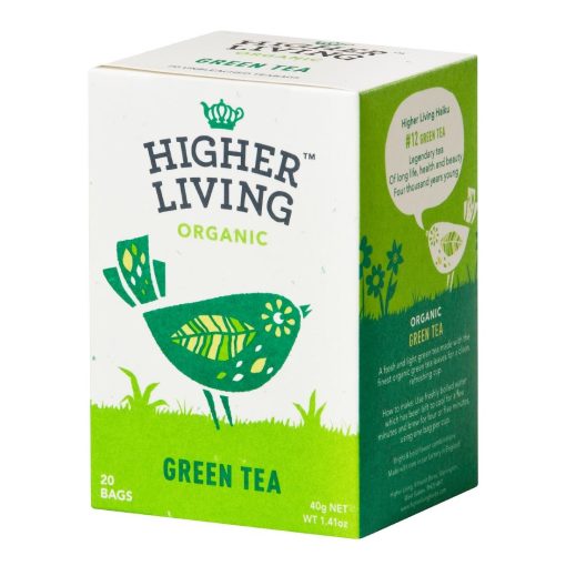 Higher Living Green Tea Organic Teabags Pack of 80 (HT792)