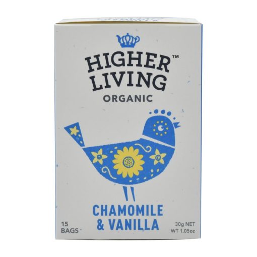 Higher Living Chamomile and Vanilla Organic Teabags Pack of 60 (HT797)