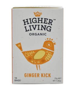 Higher Living Ginger Kick Organic Teabags Pack of 60 (HT798)