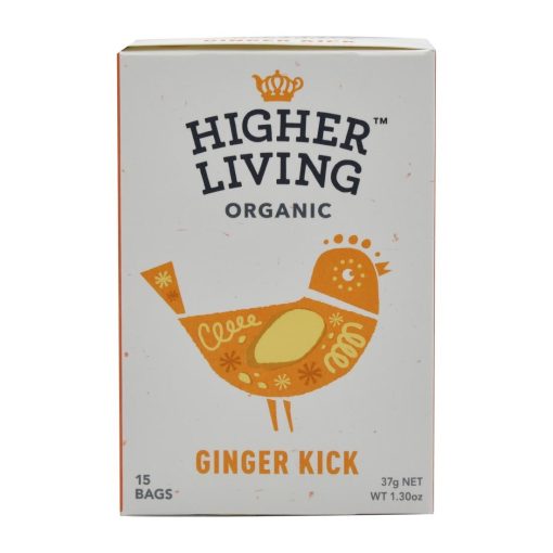 Higher Living Ginger Kick Organic Teabags Pack of 60 (HT798)