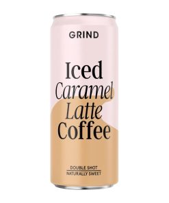 Grind Iced Caramel Latte Coffee Cans 250ml Pack of 12 (HU072)