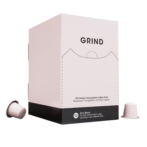 Grind Compostable Coffee Pods Dark Blend Pack of 100 (HU075)