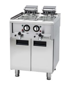 Buffalo 600 Series Freestanding Double Electric Fryer - 8Ltr - 8Ltr (SA782)