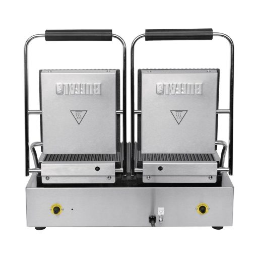 Buffalo Bistro Double Ribbed Contact Grill (CU604)