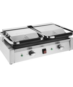 Buffalo Bistro Double Ribbed Contact Grill (CU604)