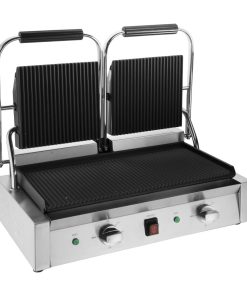 Buffalo Bistro Double Ribbed Contact Grill (CU604)