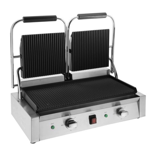 Buffalo Bistro Double Ribbed Contact Grill (CU604)