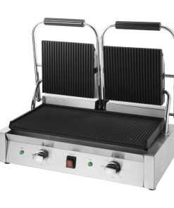 Buffalo Bistro Double Ribbed Contact Grill (CU604)