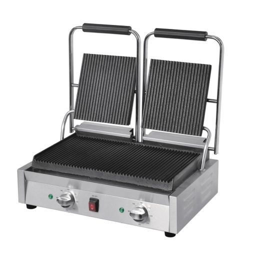 Buffalo Bistro Double Ribbed Contact Grill (CU604)