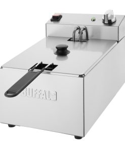 Buffalo Single Tank Single Basket 5Ltr Countertop Fryer 2-8kW (CU616)