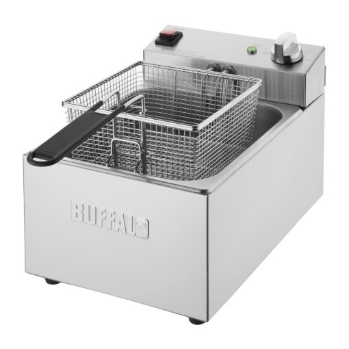 Buffalo Single Tank Single Basket 5Ltr Countertop Fryer 2-8kW (CU616)