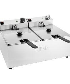 Buffalo Twin Tank Twin Basket 2x5Ltr Countertop Fryer 2x2-8kW (CU618)