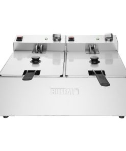 Buffalo Twin Tank Twin Basket 2x5Ltr Countertop Fryer 2x2-8kW (CU618)