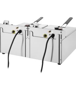 Buffalo Twin Tank Twin Basket 2x5Ltr Countertop Fryer 2x2-8kW (CU618)