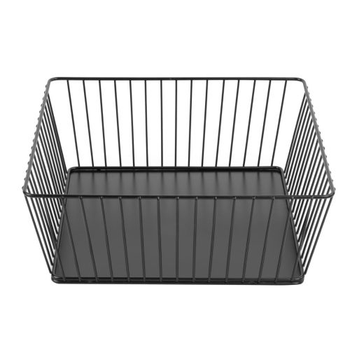 Olympia Wire Food Display Tray Square Black 280x280x100mm (DP673)