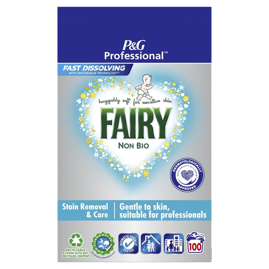 Fairy Professional Non Bio Powder Laundry Detergent 6kg (DX539)
