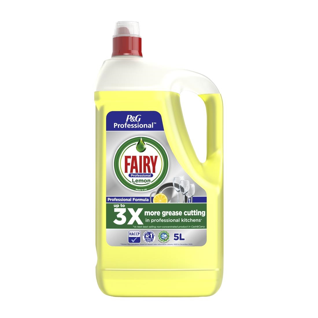 Fairy Professional Washing Up Liquid Lemon 5Ltr Pack of 2 (DX553)