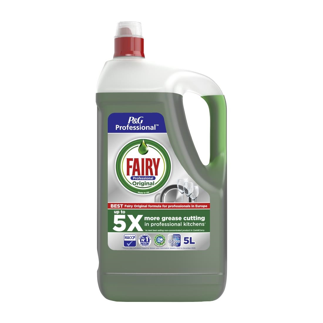 Fairy Professional Washing Up Liquid Original 5Ltr Pack of 2 (DX555)