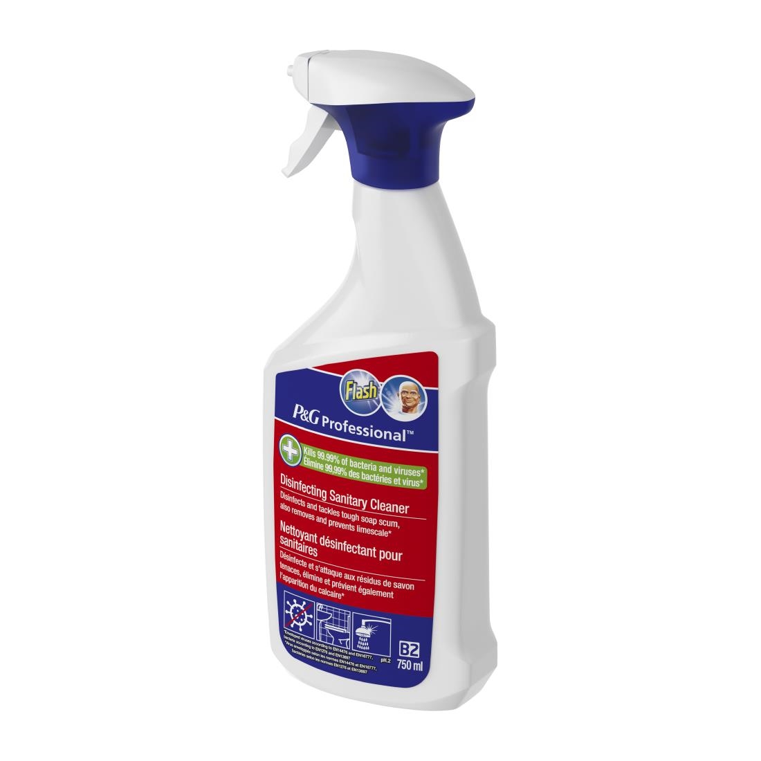 Flash Professional Disinfecting Sanitary Cleaner 750ml Pack of 10 (DX569)