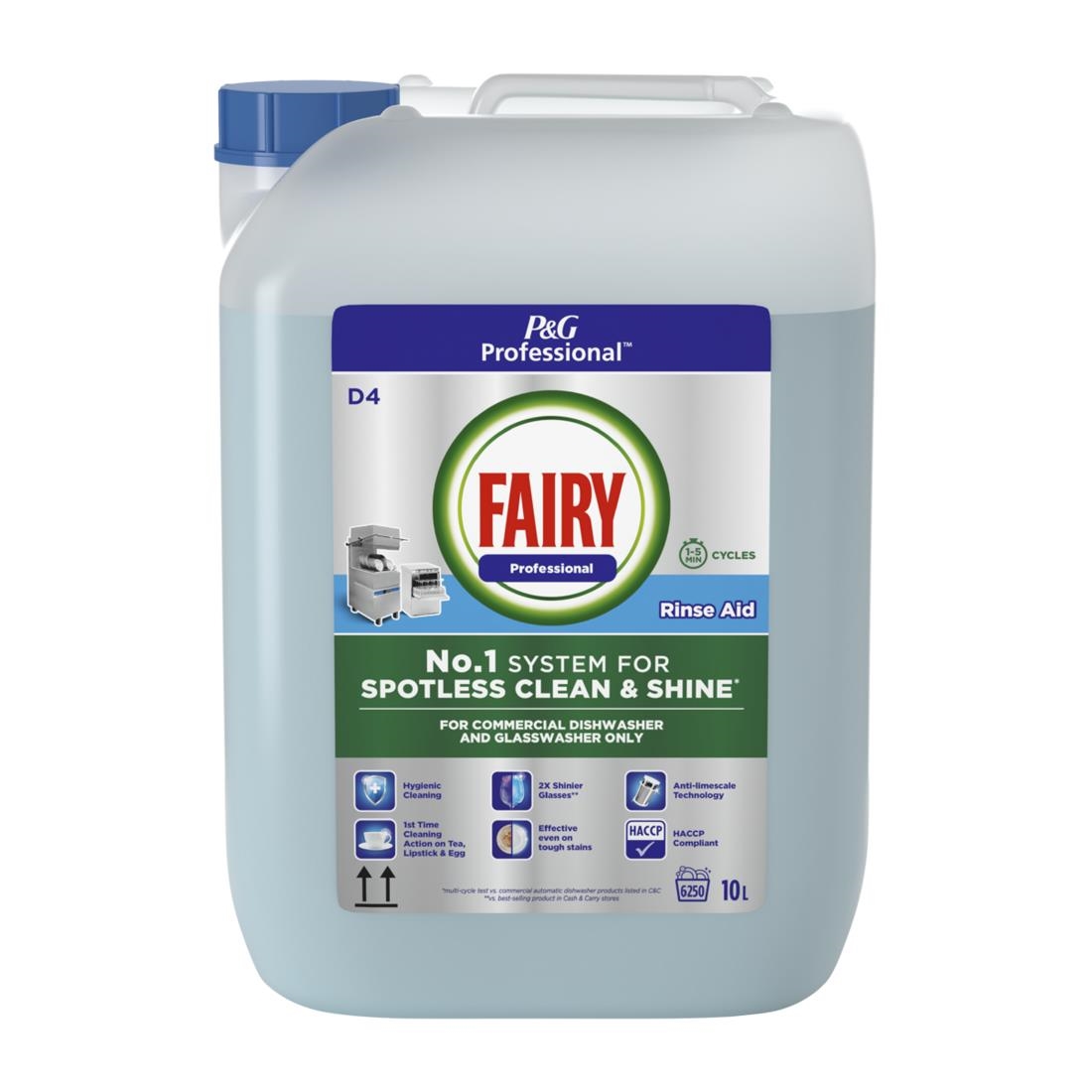 Fairy Professional Commercial Automatic Dishwasher Rinse Aid 10Ltr (DX571)