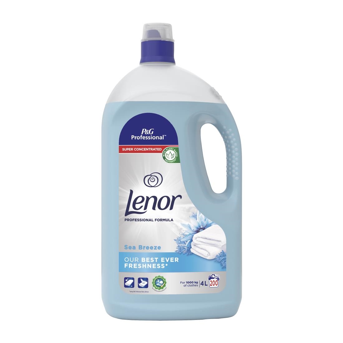 Lenor Professional Fabric Conditioner Sea Breeze 4Ltr Pack of 3 (DZ453)