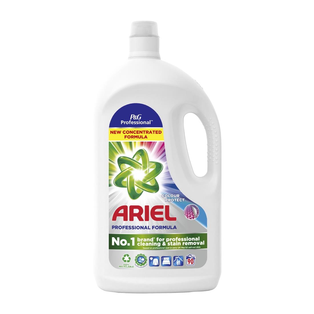 Ariel Professional Washing Liquid Laundry Detergent Colour 4-05Ltr Pack of 2 (DZ455)