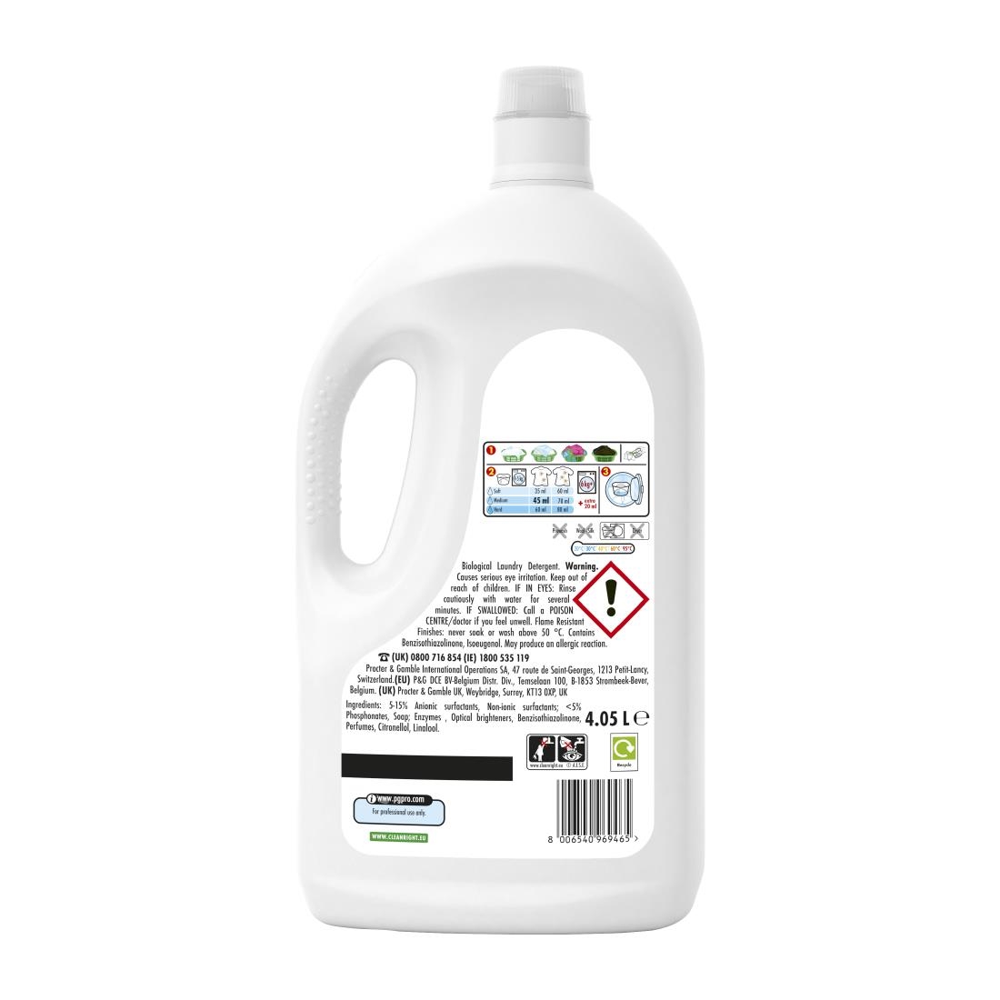 Ariel Professional Washing Liquid Laundry Detergent Regular 4-05Ltr Pack of 2 (DZ456)