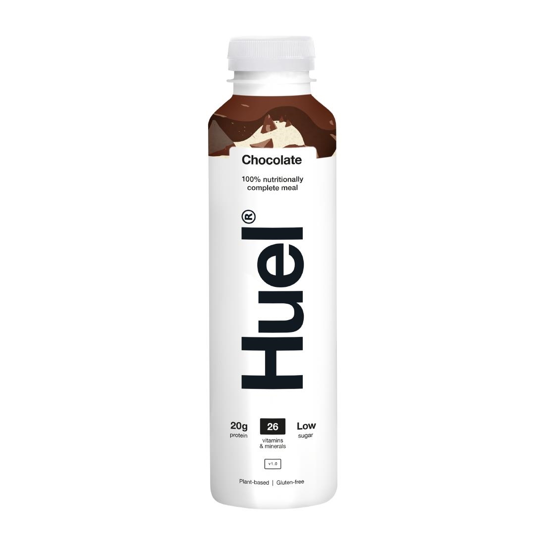 HUEL 100 Nutritionally Complete Meal Drink - Chocolate 500ml Pack of 8 (HS540)