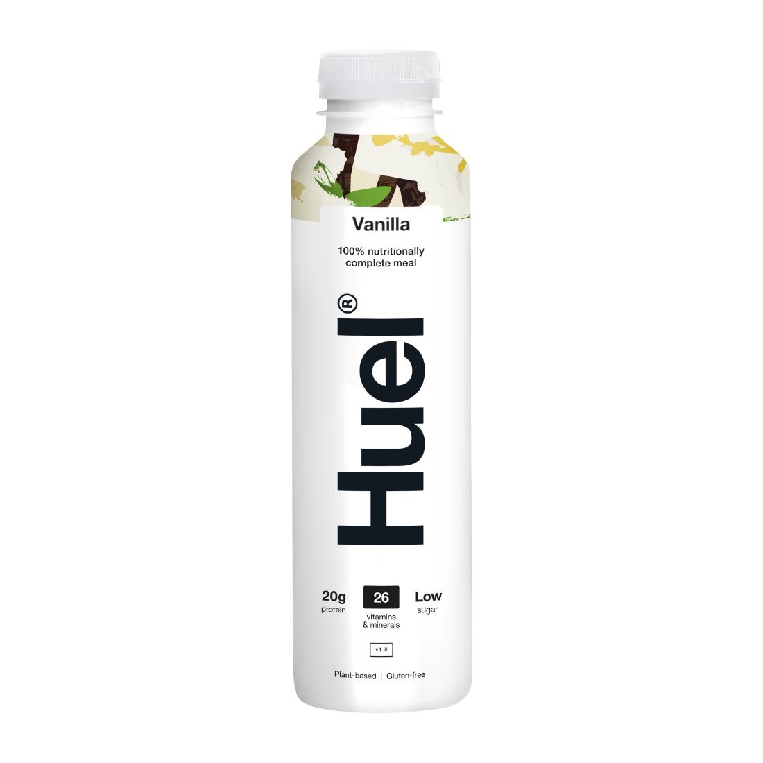 HUEL 100 Nutritionally Complete Meal Drink - Vanilla 500ml Pack of 8 (HS541)