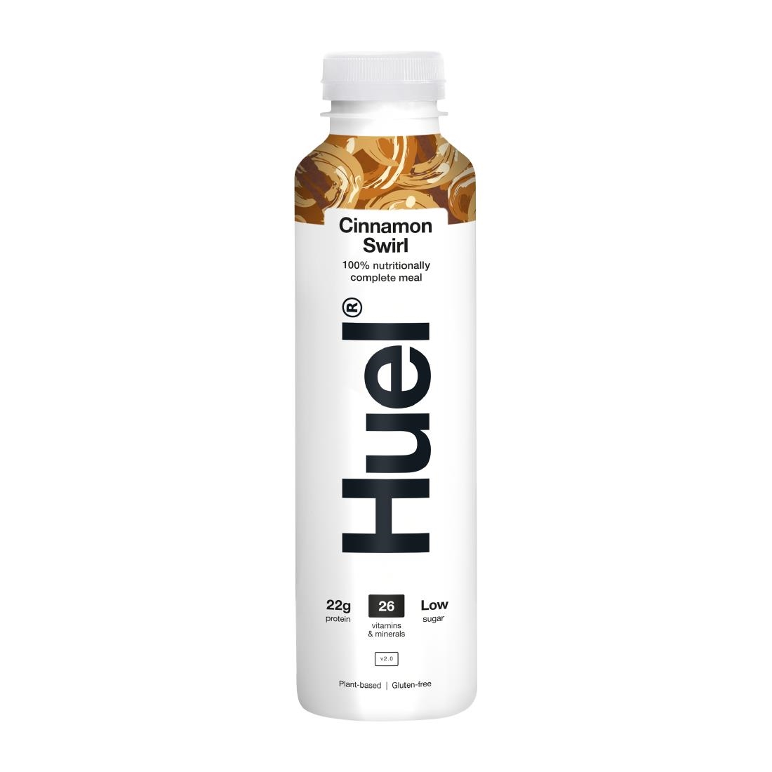 HUEL 100 Nutritionally Complete Meal Drink - Cinnamon Swirl 500ml Pack of 8 (HS545)