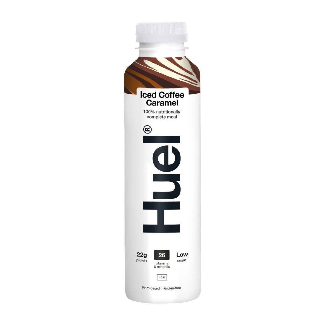 HUEL 100 Nutritionally Complete Meal Drink - Iced Coffee Caramel 500ml Pack of 8 (HS547)