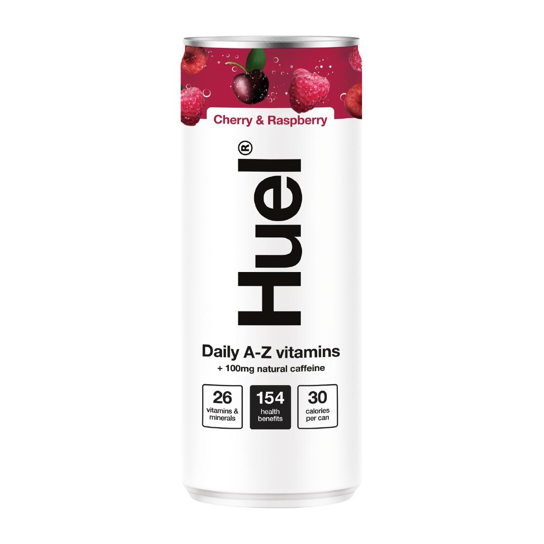 HUEL A-Z Vitamin Drink - Cherry and Raspberry Pack of 12 (HS548)