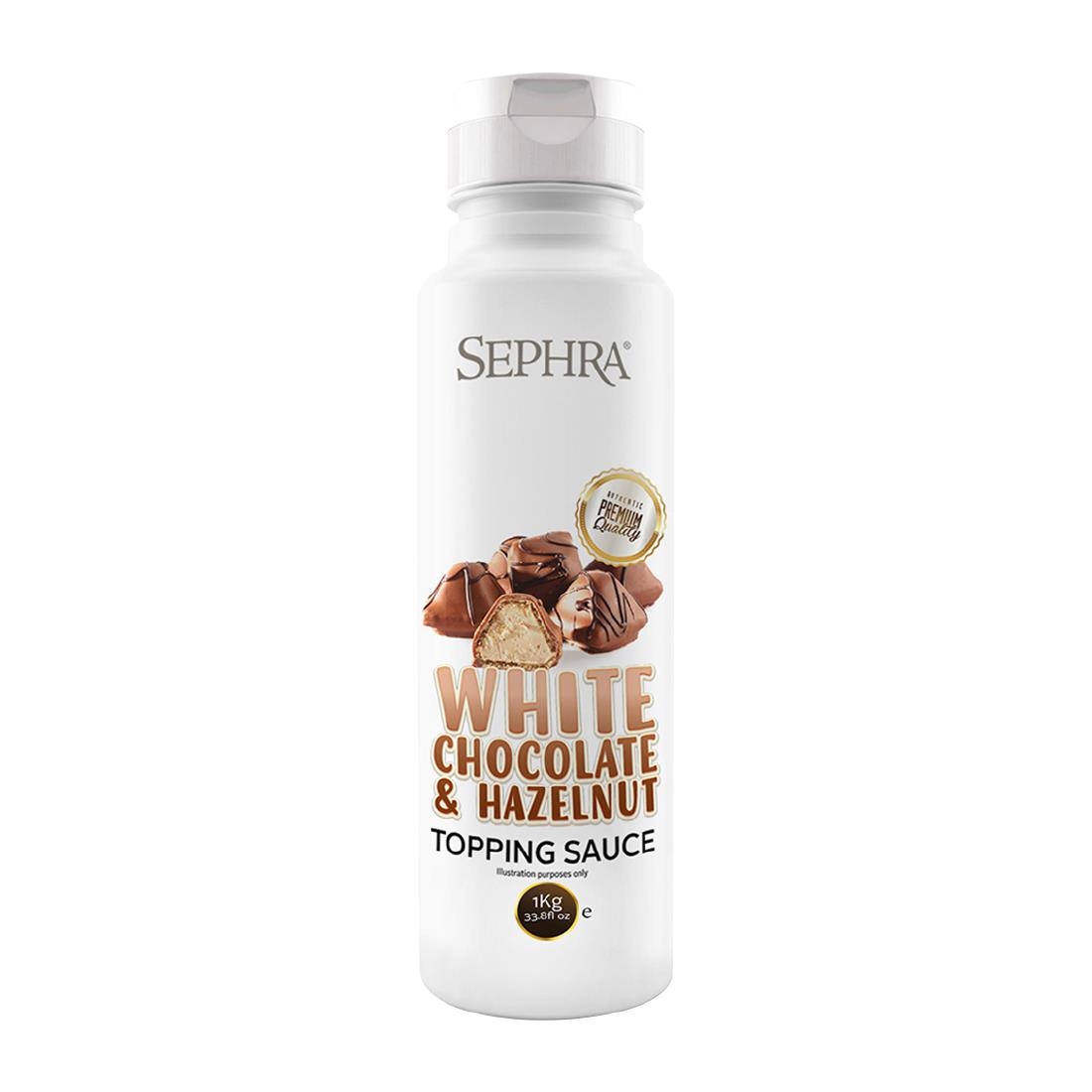 Sephra White Chocolate and Hazelnut Bueno Topping Sauce 1kg (HU125)