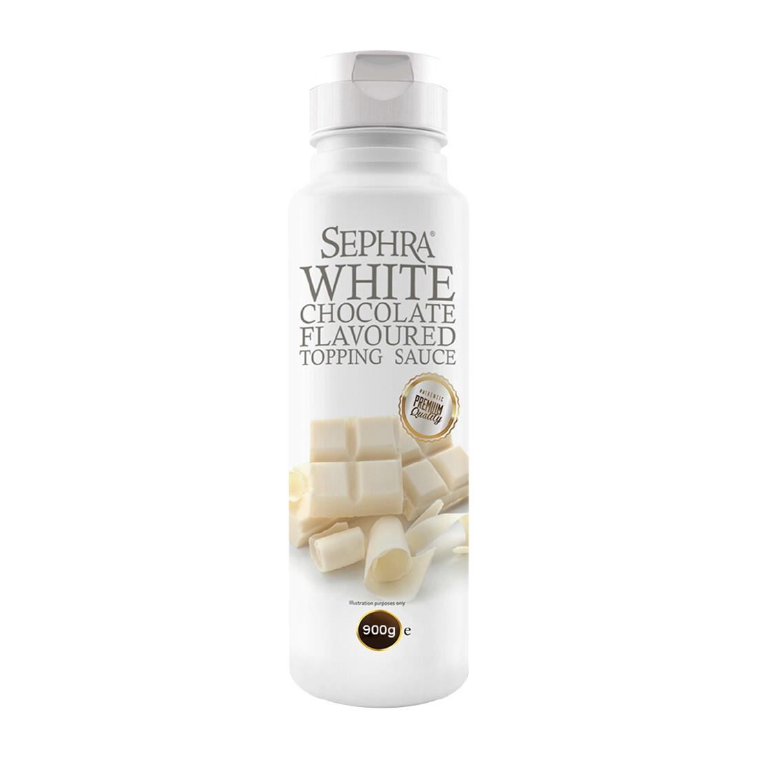 Sephra White Chocolate Topping Sauce 900g (HU126)