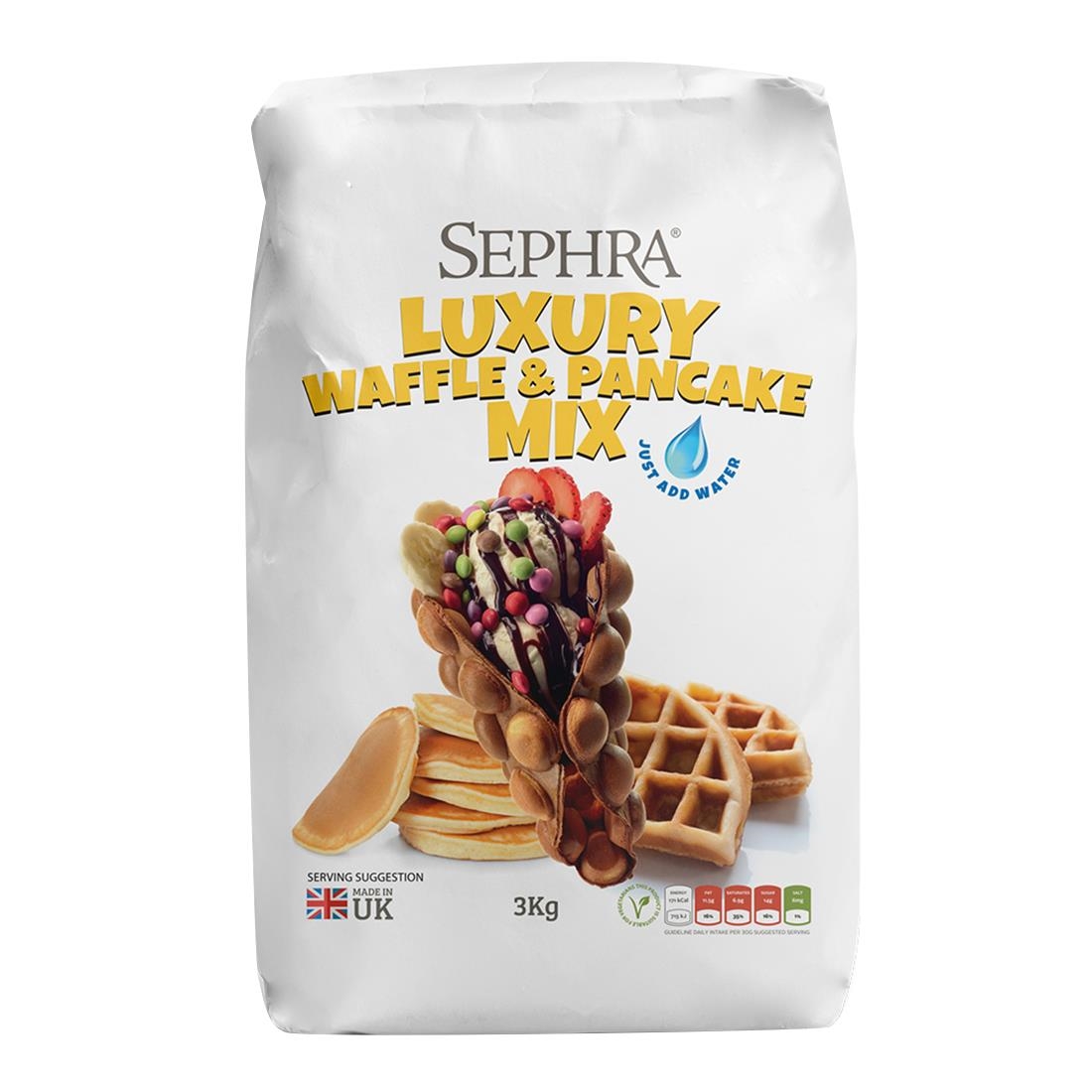 Sephra Waffle and Pancake Mix 3kg Pack of 4 (HU128)