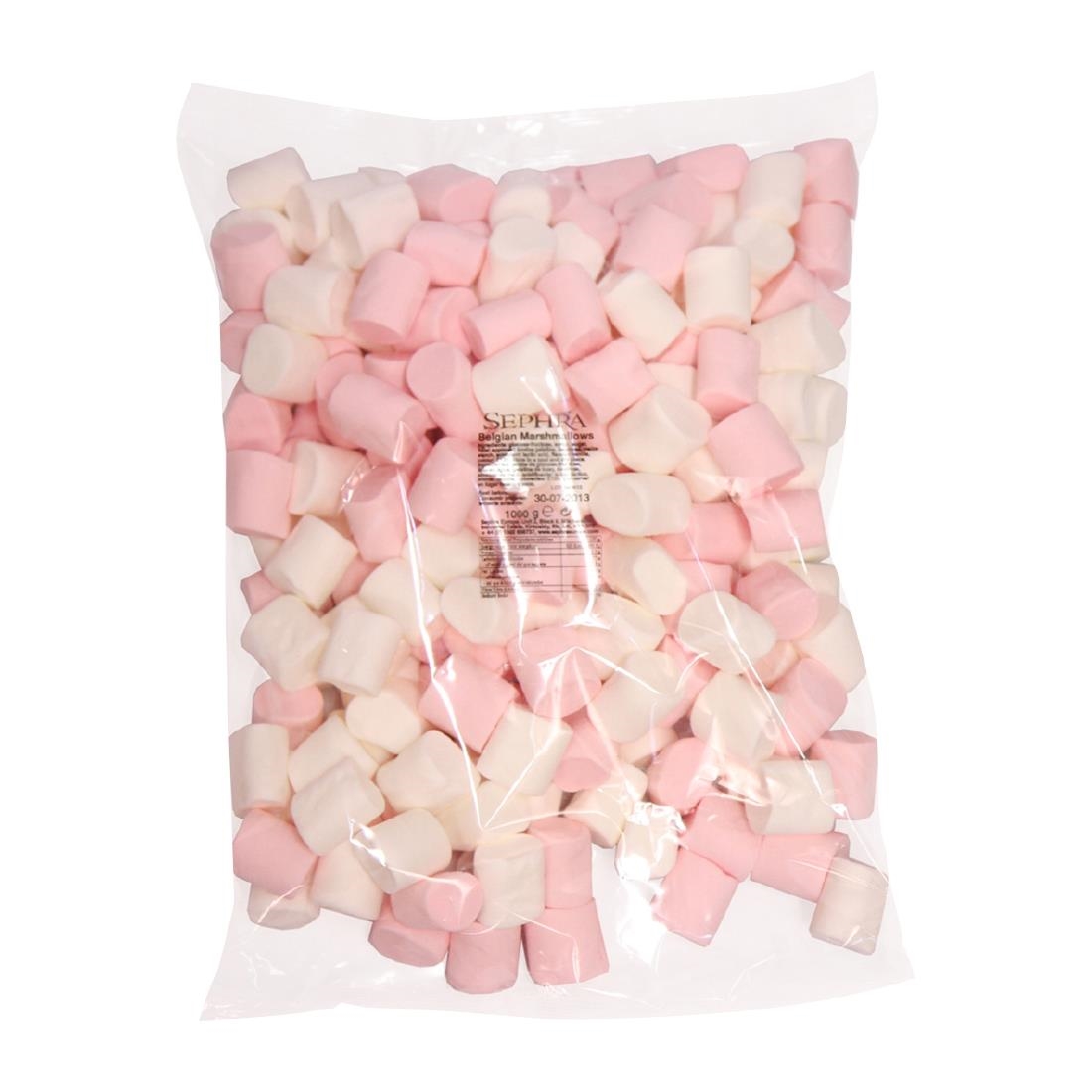 Sephra Pink and White Halal Mini Marshmallows 1kg (HU135)