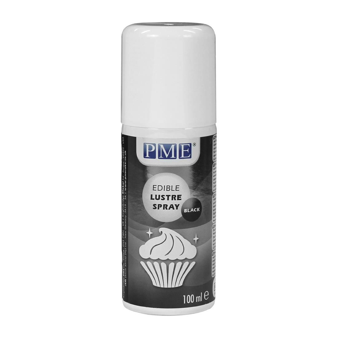 PME Edible Lustre Spray 100ml - Black (HU204)