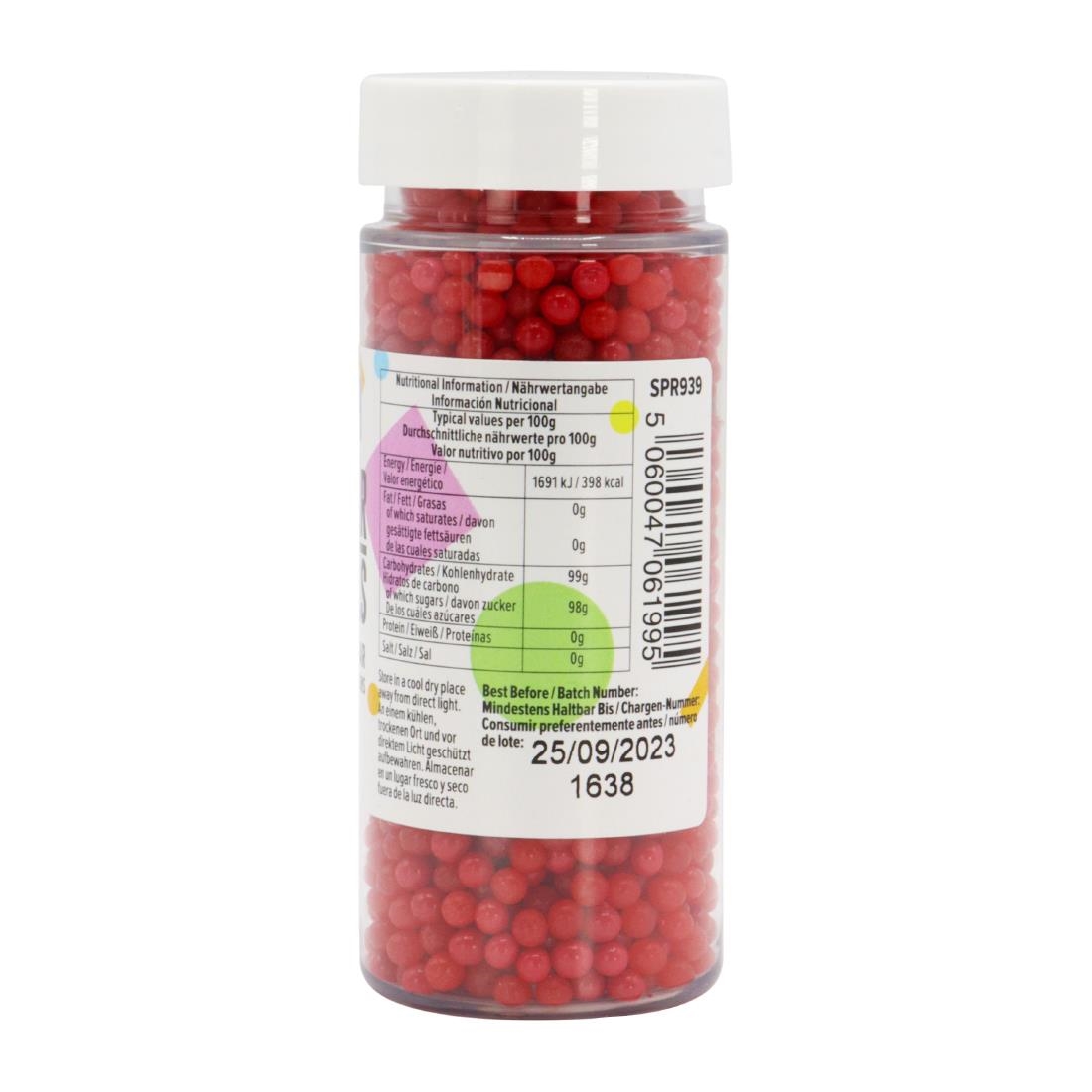 PME Sugar Pearls 100g - Red (HU209)