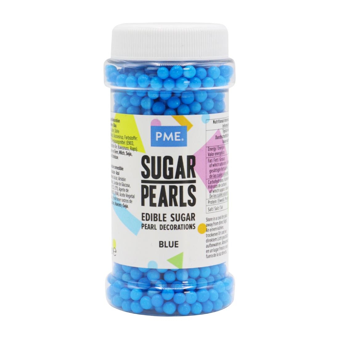 PME Sugar Pearls 100g - Blue (HU210)