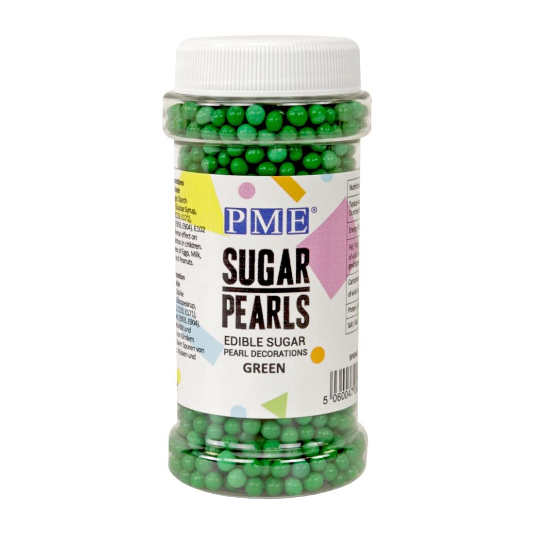 PME Sugar Pearls 100g - Green (HU211)