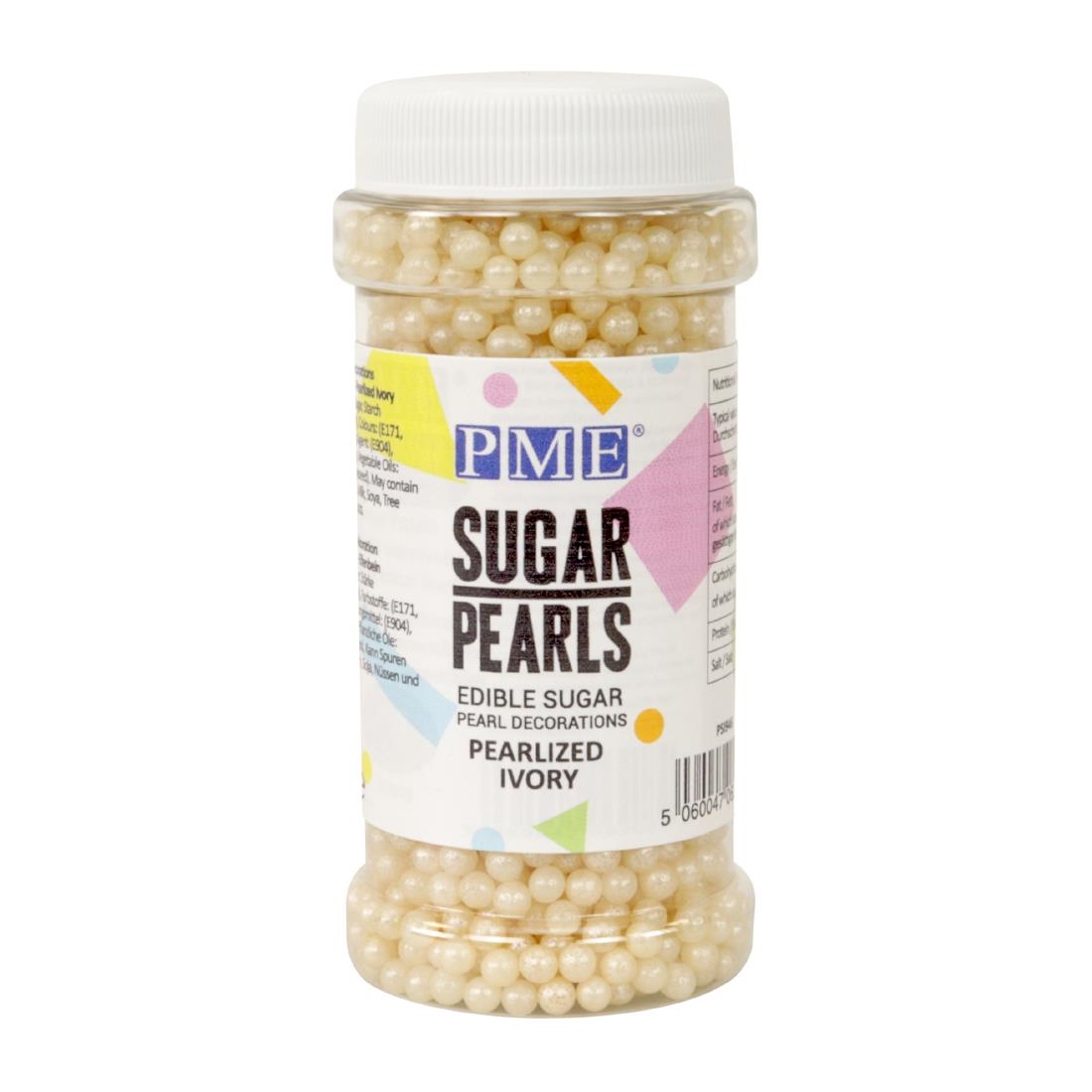 PME Sugar Pearls 100g - Pearlised Ivory (HU218)