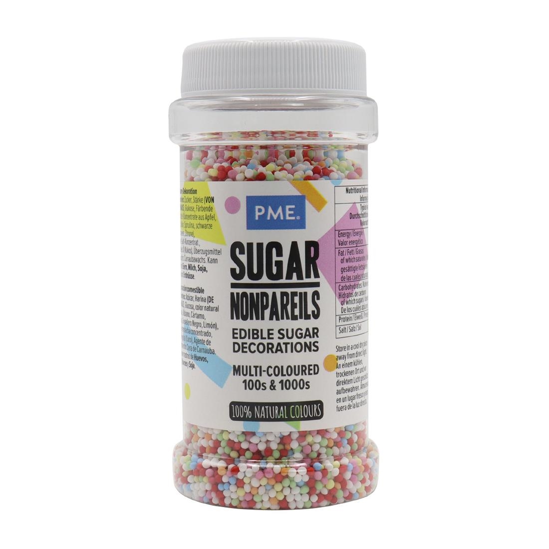 PME Multicoloured Nonpareils 100s and 1000s 80g (HU222)