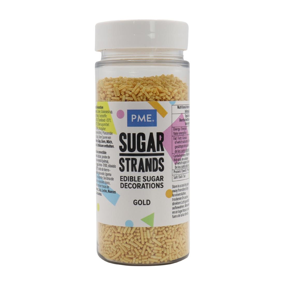 PME Gold Sugar Strands 80g (HU226)