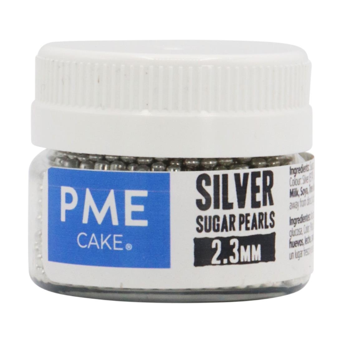 PME Silver Sugar Pearls 2-3mm (HU230)