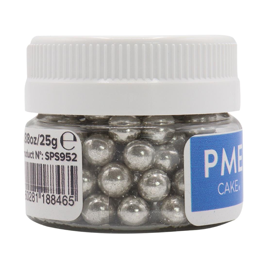 PME Silver Sugar Pearls 6mm (HU233)