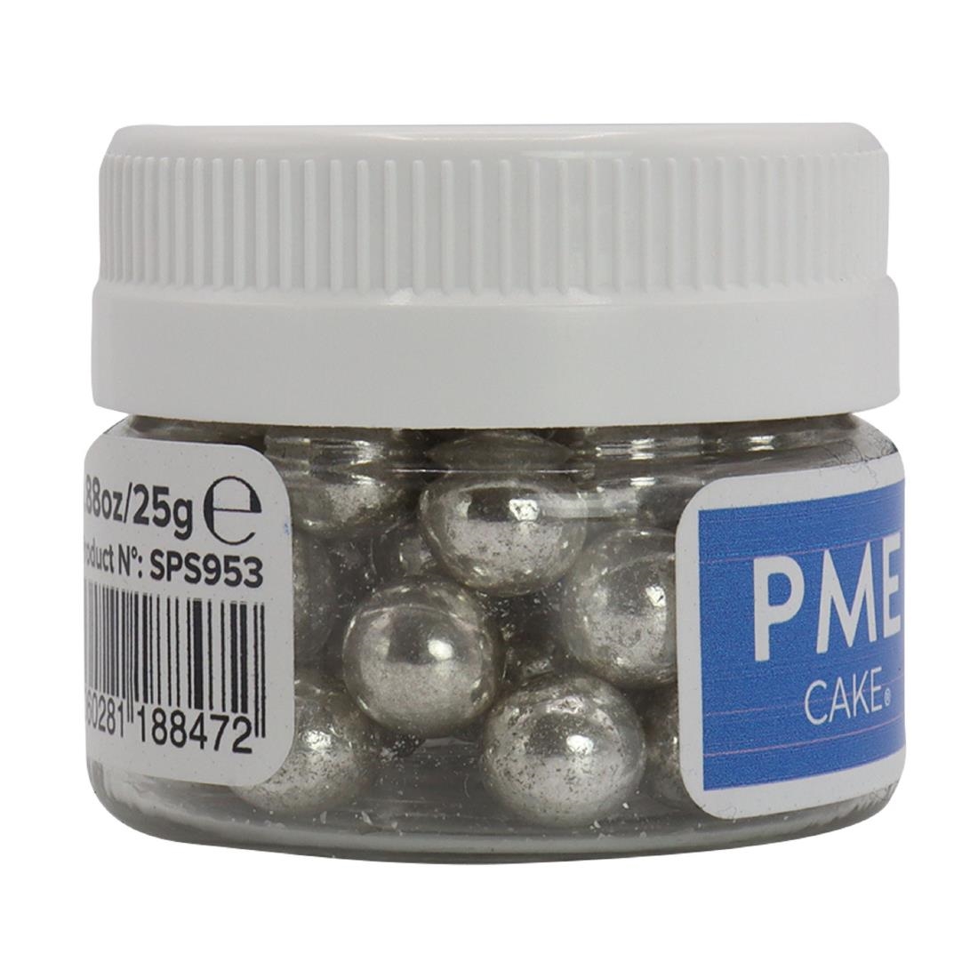 PME Silver Sugar Pearls 8mm (HU234)