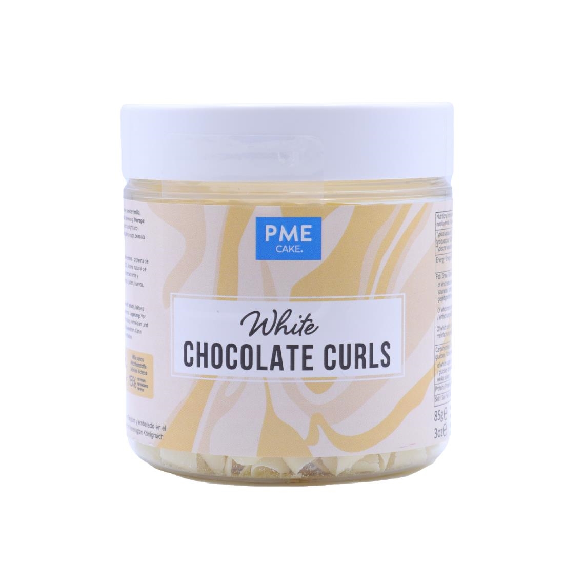 PME Chocolate Curls White Chocolate 85g (HU283)